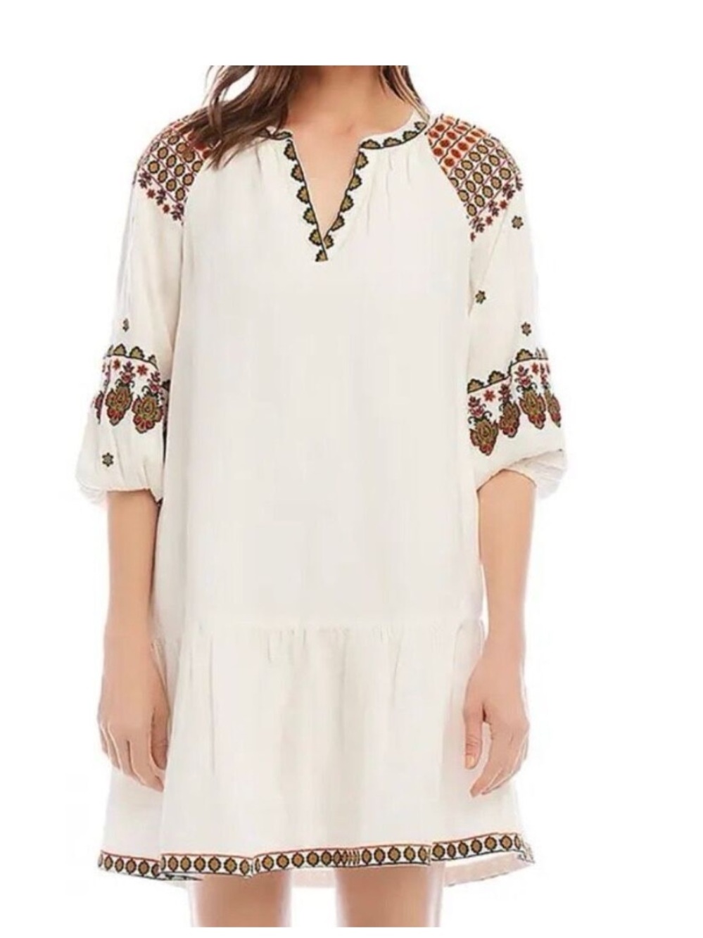 Karen Kane embroidered dress sz Med